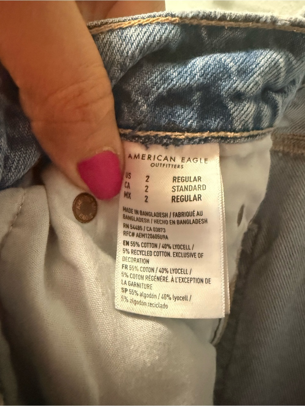 American Eagle Outfitters Light Blue Denim Women's Jeans